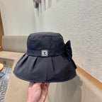 BOW BUCKET HAT BLACK 428186