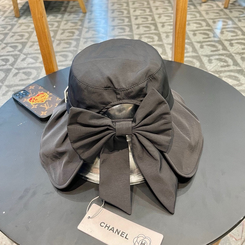 BOW BUCKET HAT BLACK 428186