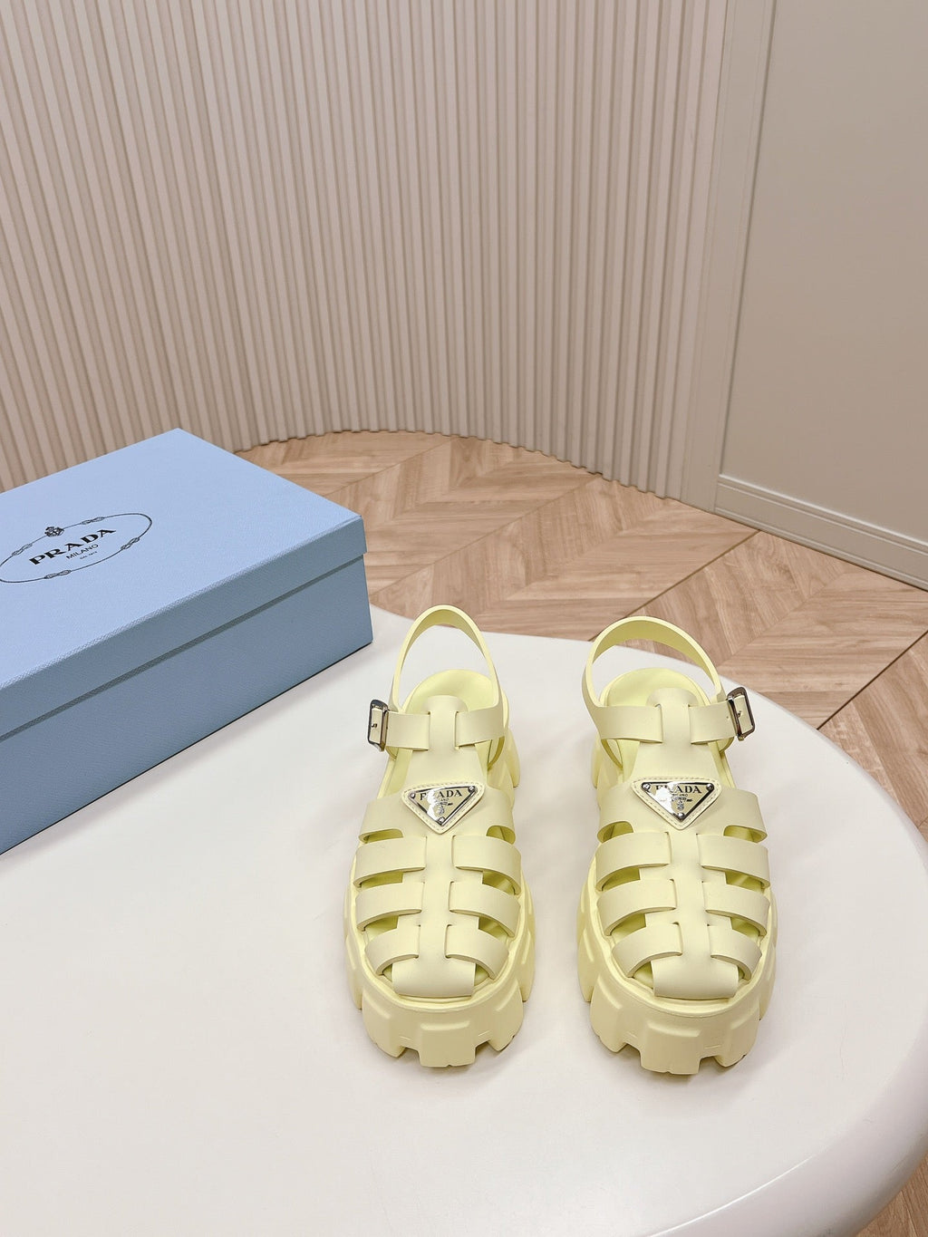 Pra Rubber Monolith Sandals 55 Vanilla