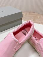 SLIP-ON SNEAKERS GRAFFITI IN PINK CANVAS