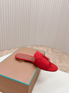 LP SUMMER CHARMS SANDALS IN CHERRY SUEDE