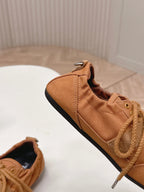Prada 26s Casual Sneaker Tan Brown Canvas 644201