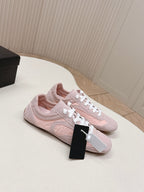 Prada 26ss German Training Light Pink Suede Re Nylon 644206