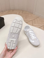 Prada 26ss German Training Light Grey Suede Re Nylon 644208