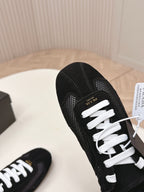 Prada 26ss German Training Black Suede Mesh 644215