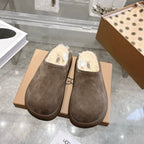 UGG Classic Ultra Mini Mule Muted Brown Wool Suede 518883