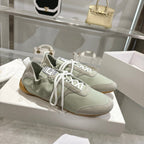 Chloe ballet flat casual shoes light sage green cowhide 518813