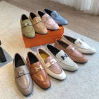 Paris Loafer Grey Canvas With Black Signature Buckle 509369