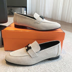 Paris Loafer Grey Canvas With Black Signature Buckle 509369