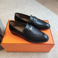 Paris Loafer Black Calfskin With Black Silver Signature Buckle 509379