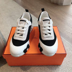 HM Men's 25 Bouncing Sneaker Black Mesh Cowhide 639246
