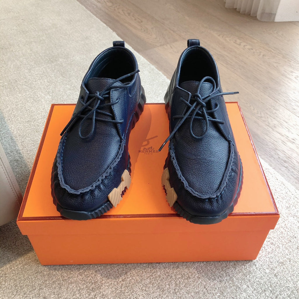 HM Men's Increase Sneaker Navy Blue Cowhide 204373