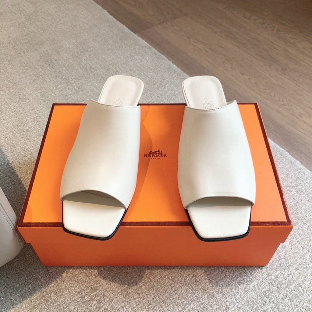 ICONIQUE 25 SANDAL WHITE CALFSKIN