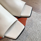 ICONIQUE 60 SANDAL WHITE CALFSKIN