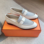 PARIS LOAFER WHITE MIX LIGHT GRAY CALFSKIN