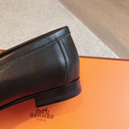 PARIS LOAFER BLACK MIX LIGHT GRAY CALFSKIN