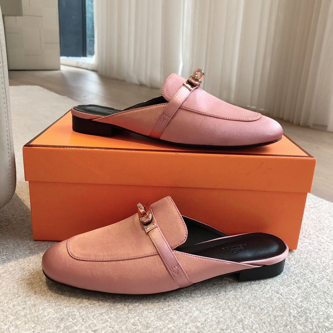HM OZ Mule Pink Suede 756851