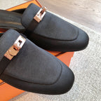 HM OZ Mule Black Suede 756852