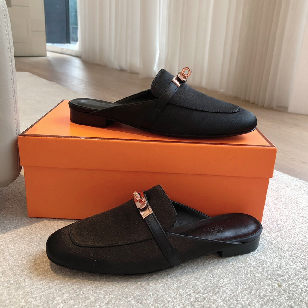 HM OZ Mule Black Suede 756852