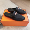 HM OZ Mule Black Suede 756852