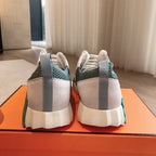 HM Men's 25 Sneaker Green Mesh Suede 541302