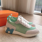 HM Men's 25 Sneaker Seafoam Mesh Suede 541303