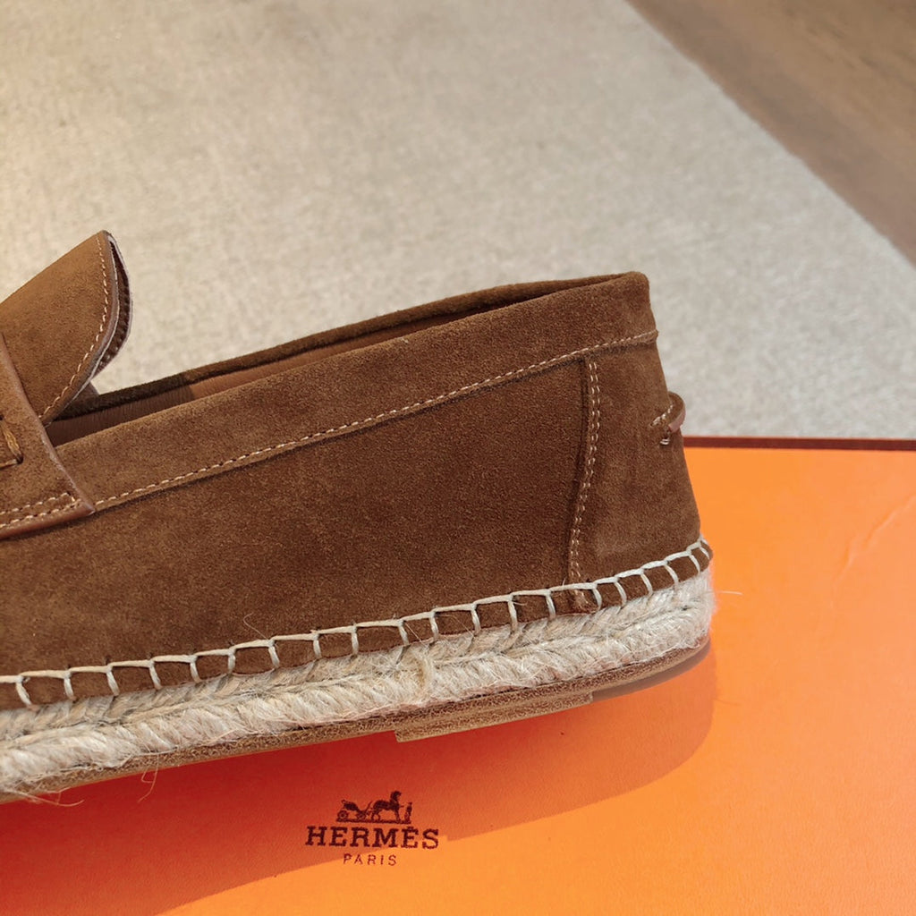 HM Trip Espadrille Dark Brown Suede