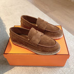 HM Trip Espadrille Dark Brown Suede