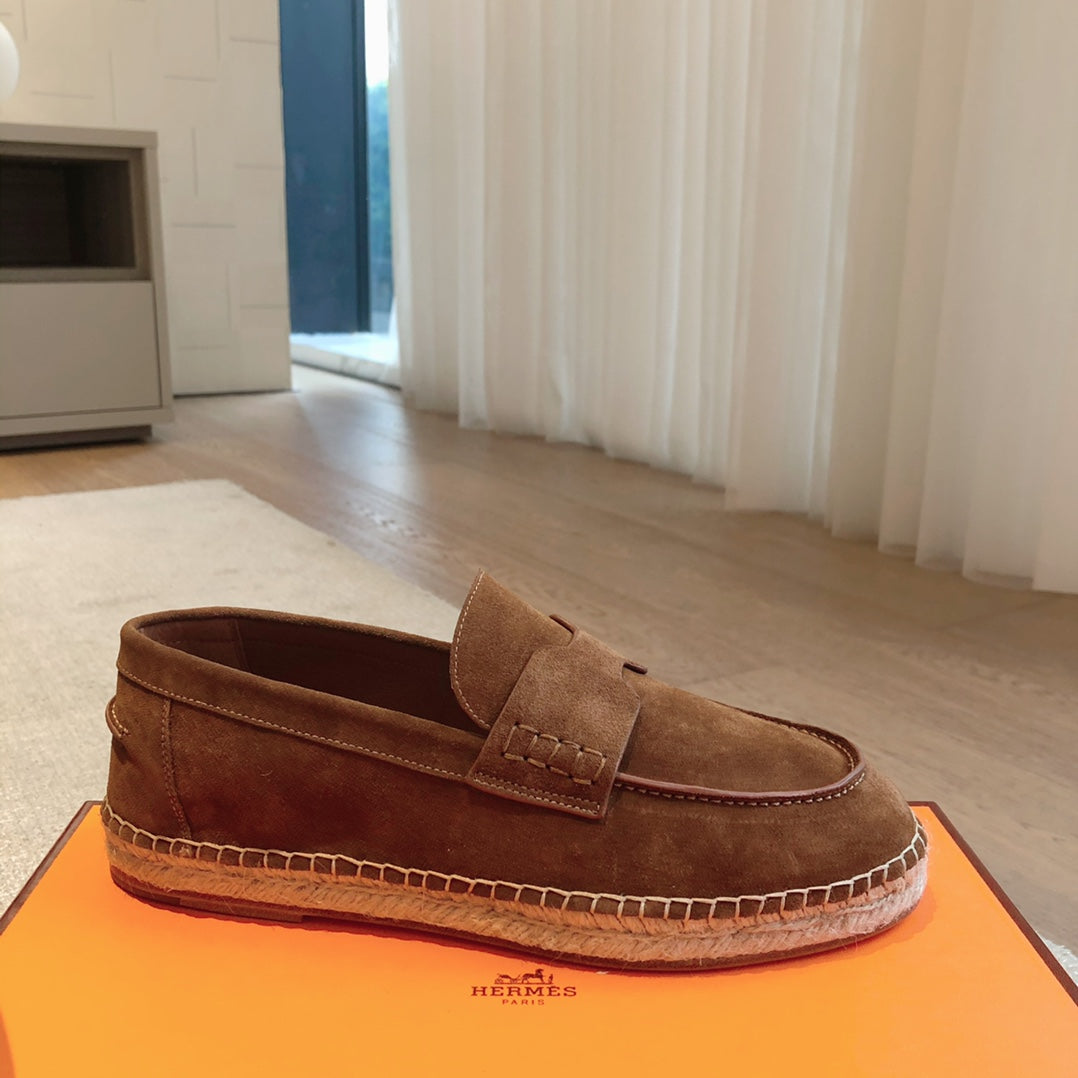HM Trip Espadrille Dark Brown Suede