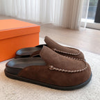HM Men's 25 Johan Mule Dark Brown Suede 582076