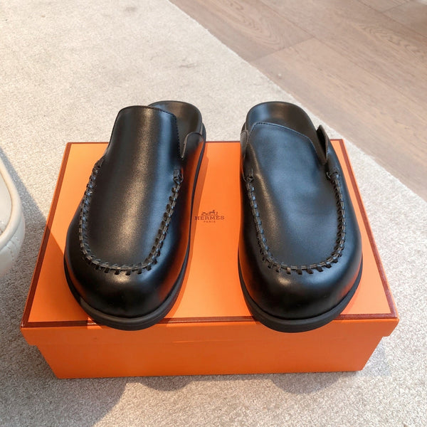 HM Men's 25 Johan Mule Black Sheepskin 582082
