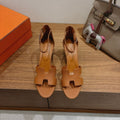 HM Encens Sandal 50mm Brown Calfskin 429014