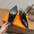HM Lover Pump 80mm Black Calfskin 429025