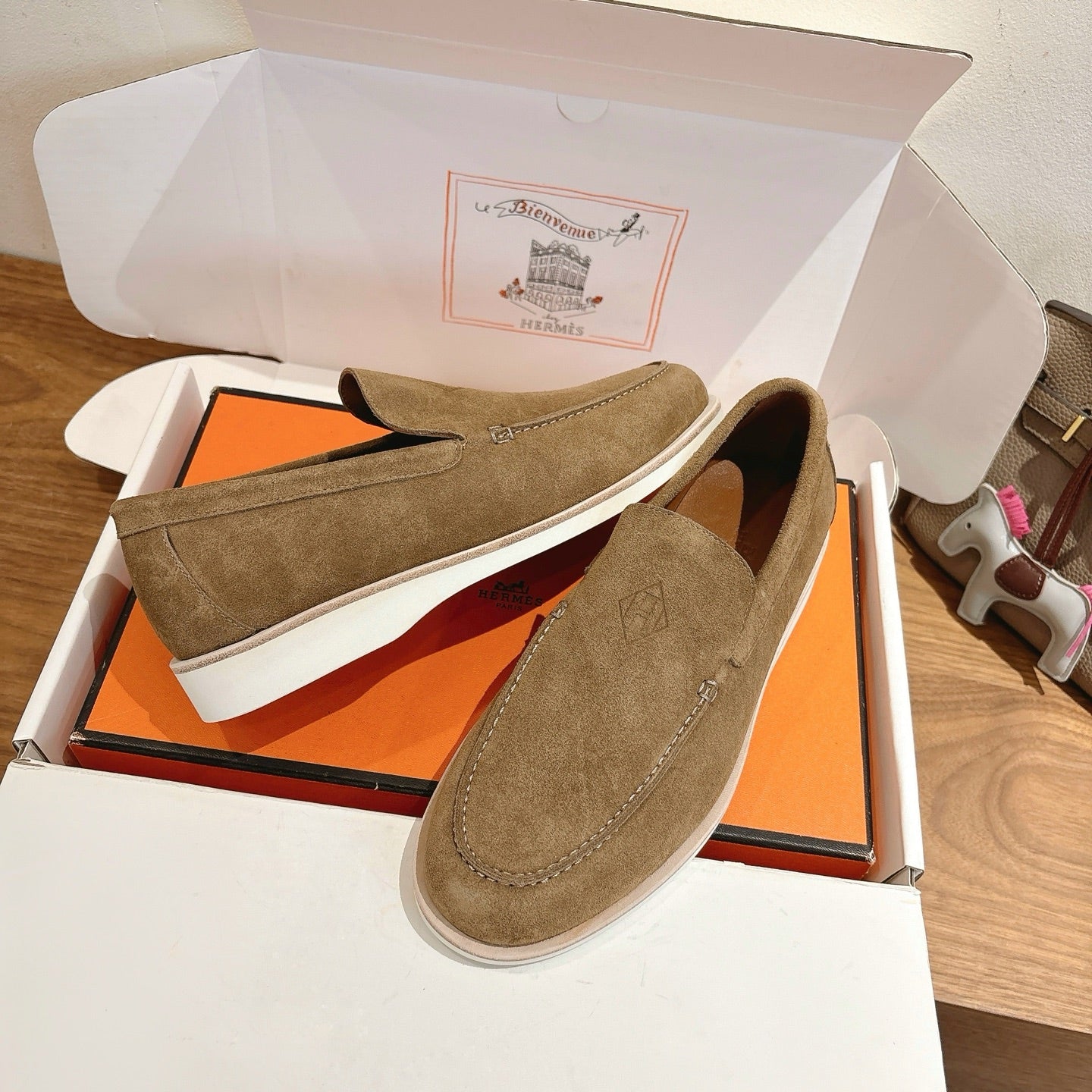 HM Impact Loafers Golden Brown Suede 526166