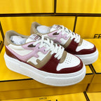 FENDI THICK- ED SNEAKER IN COLORFUL LAMBSKIN