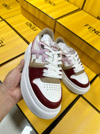 FENDI THICK- ED SNEAKER IN COLORFUL LAMBSKIN