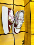 FENDI THICK- ED SNEAKER IN COLORFUL LAMBSKIN