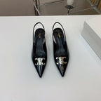 ALMA TRIOMPHE SLINGBACK IN BLACK PATENT CALFSKIN