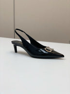 ALMA TRIOMPHE SLINGBACK IN BLACK PATENT CALFSKIN