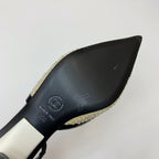 CC 26s Slingback 3.5cm Black Beige Tweed Patent Calfskin 792592