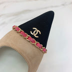 CC 26s Slingback 4.5cm Chain Khahi Suede 792605