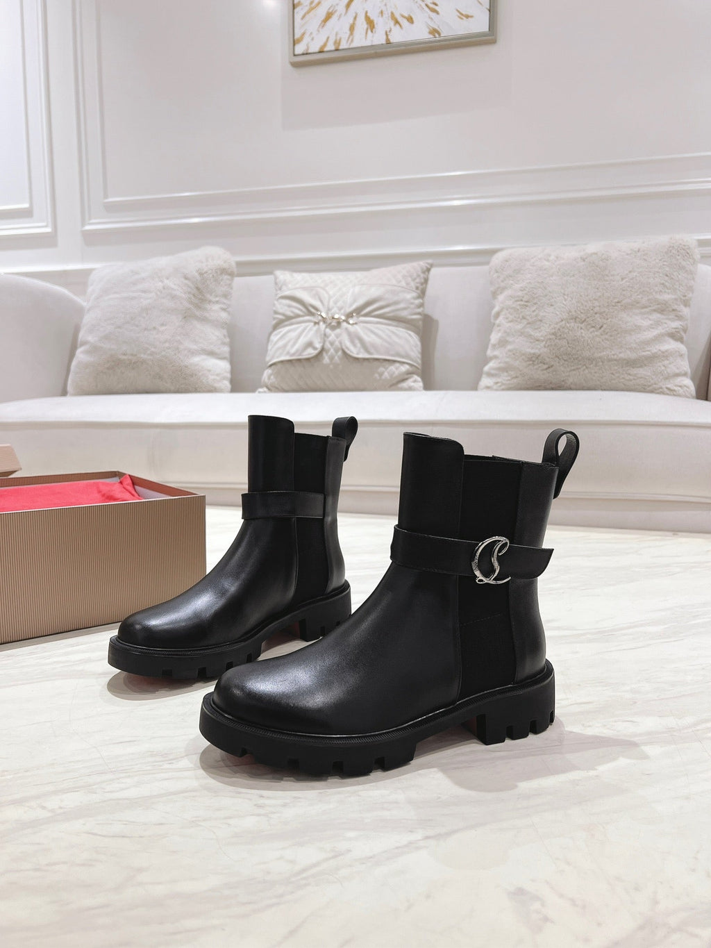 CL 25C Chelsea Booty Lug Black Calf Leather 167667