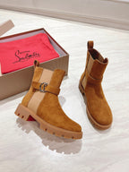CL 25C Chelsea Booty Lug Amber Orange Suede 167679