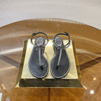 RC 25C Thong Flat-Bottom Diamond Black Silk Creo Crystal 281976