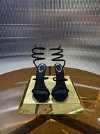 RC 25C Classic Sandals 9.5cm Black Sheepskin 310621