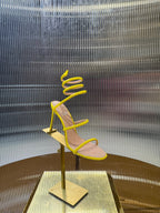 RC 25C Snake-Shaped Sandals 9.5cm Yellow Sheepskin 310625