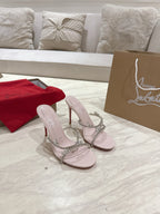 CL 25 Sandals Pink PVC Creo Rhinestones 307510