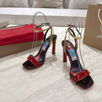 CL 25 Marvel Sandals Black Red Gloss Calfskin 307527