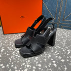 ERIS SANDAL 95 BLACK LAMBSKIN