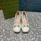 HIGH PUMP 55MM IN WHITE SHEEPSKIN